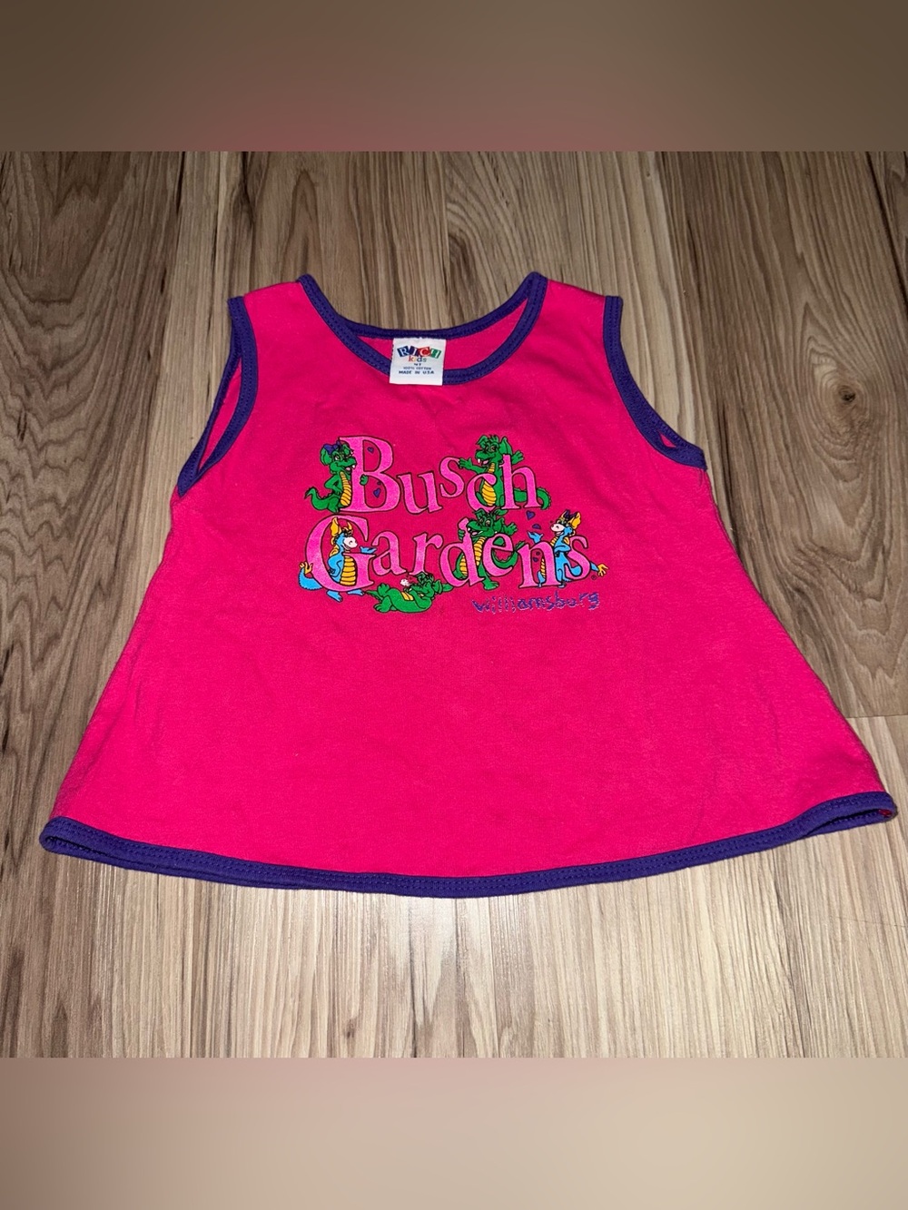 Busch Gardens Pink Tank Vintage